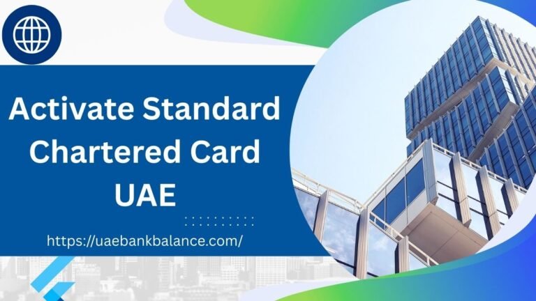 Activate Standard Chartered Card UAE
