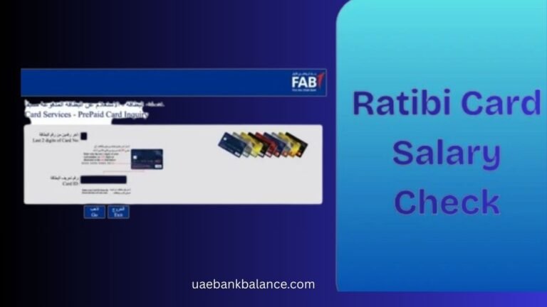 FAB Ratibi Card Balance Check Online – UAE Guide
