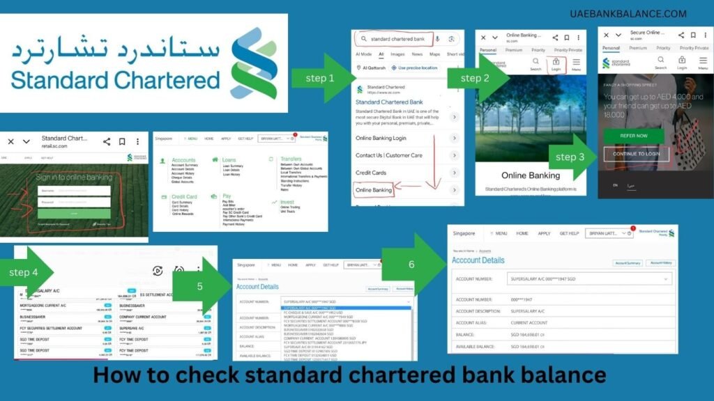 standard chartered bank balance check