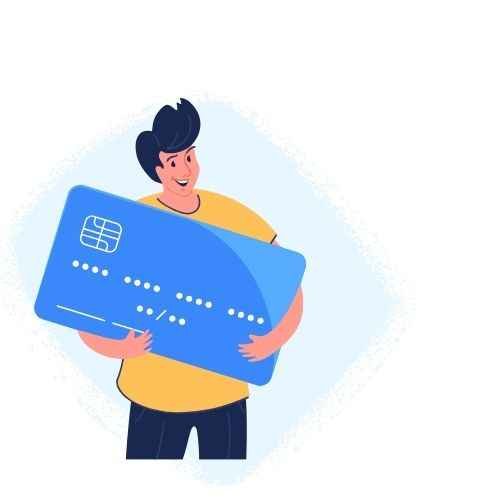 Home 1 White and Blue Illustrative Credit card 10 Cashback Offer for Shopping and Retail purchases Facebook Post 1 11zon