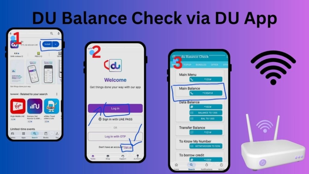 DU Balance Check UAE 3 Check DU Balance Using USSD Code 1