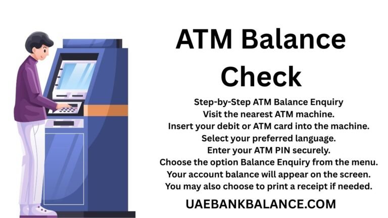 ATM Balance Check in UAE 6 ATM Balance Check