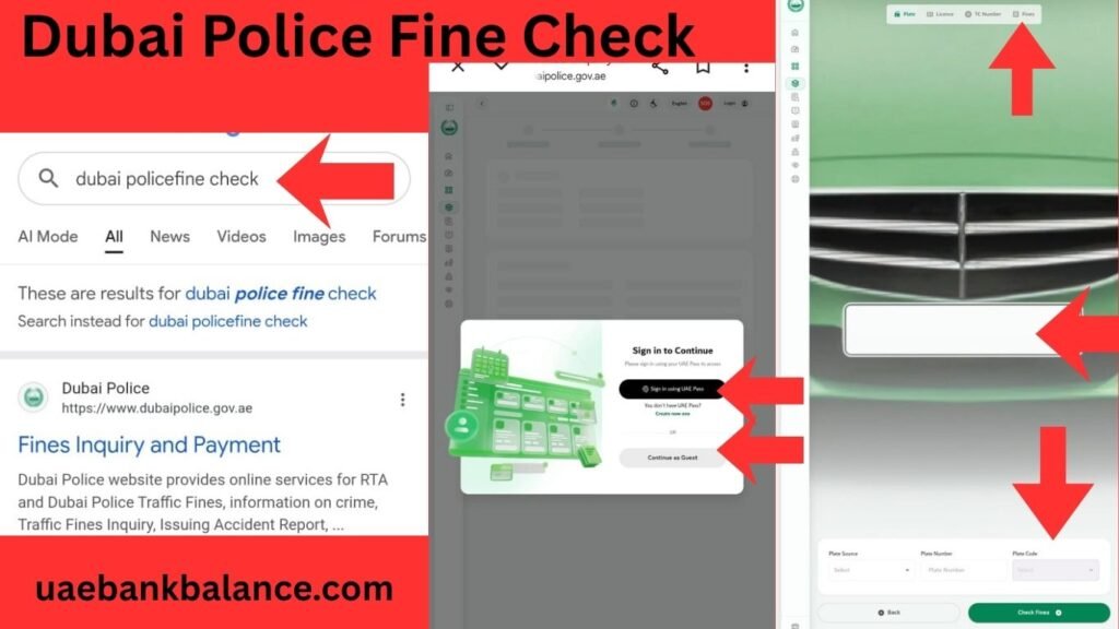 RTA Fines Check UAE – Dubai Traffic Fines by Plate, Online Methods, Payment & TRA Fines Guide 3 Dubai Police Fine Check