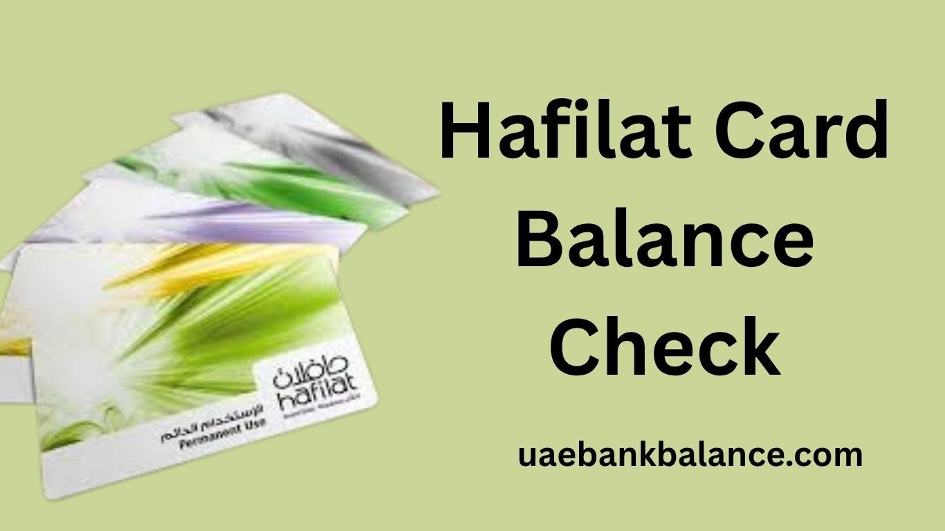 Hafilat Card Balance Check