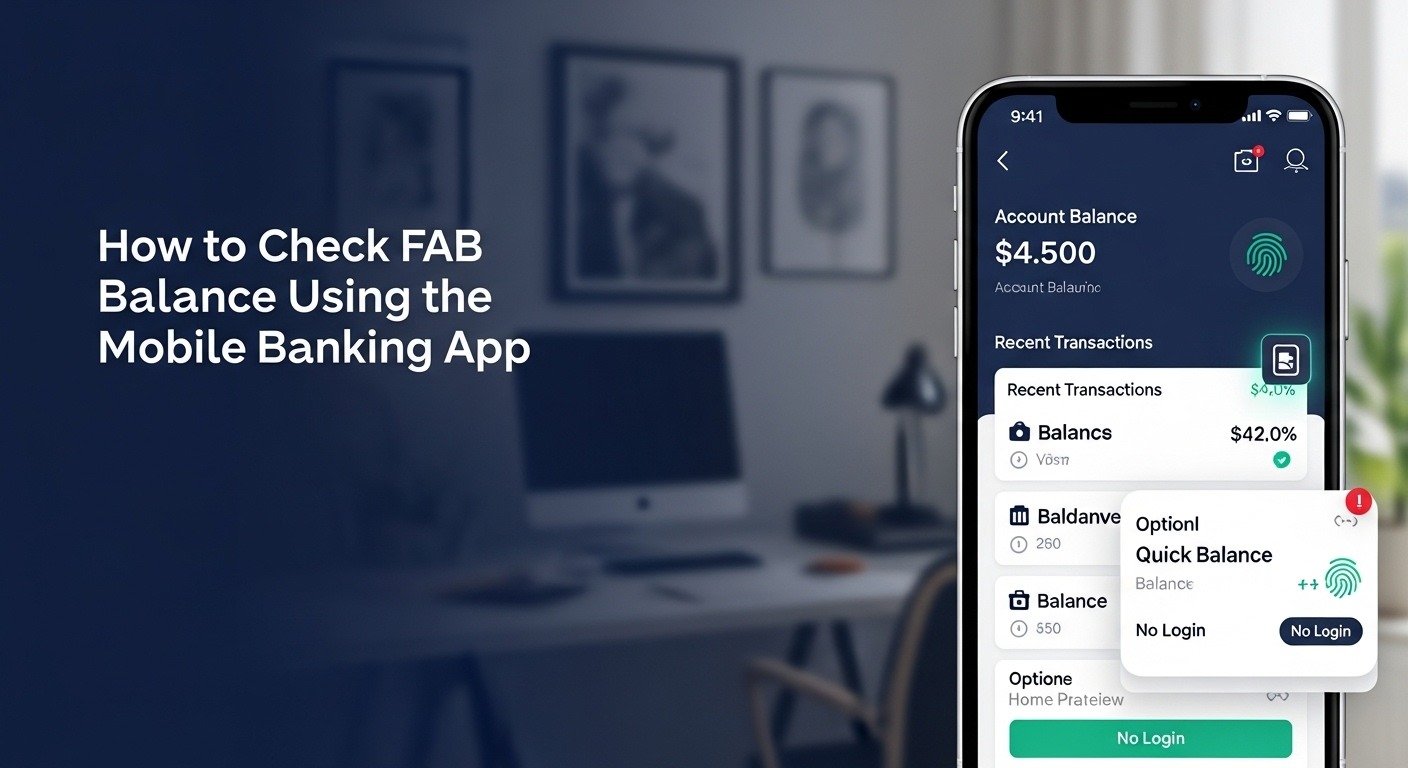 How to Check FAB Bank Balance Using the Mobile Banking App