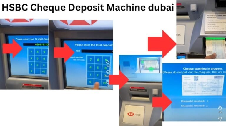 HSBC Cheque Deposit Machine Dubai