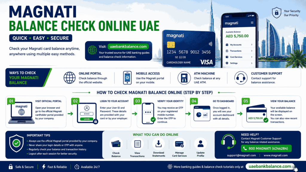 Magnati Balance Check UAE 2026 – The Complete Step-by-Step Guide (Online, ATM, Mobile) 2 Magnati Balance Check Online