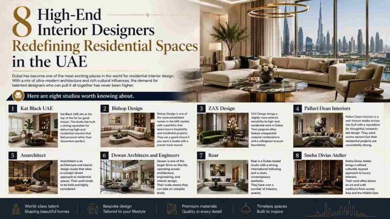8 High-End Interior Designers Redefining Residential Spaces in the UAE 2 8 High-End Interior Designers Redefining Residential Spaces in the UAE