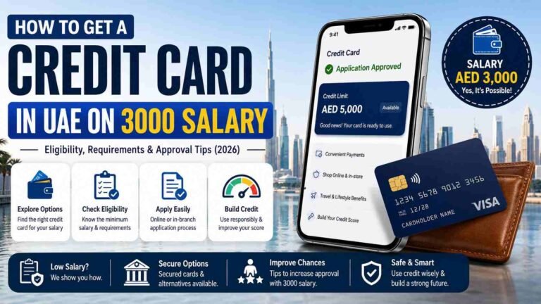 How to Get a Credit Card in UAE on 3000 Salary (2026 Complete Guide) 1 How to Get a Credit Card in UAE on 3000 Salary