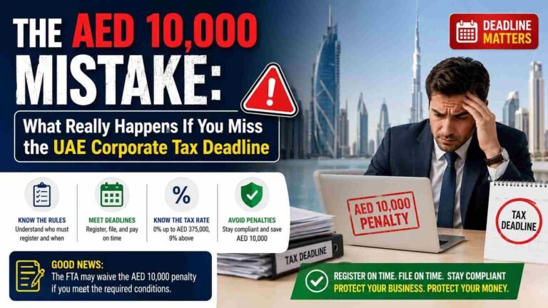 The AED 10,000 Mistake: What Really Happens If You Miss the UAE Corporate Tax Deadline 2 UAE Corporate Tax Deadline