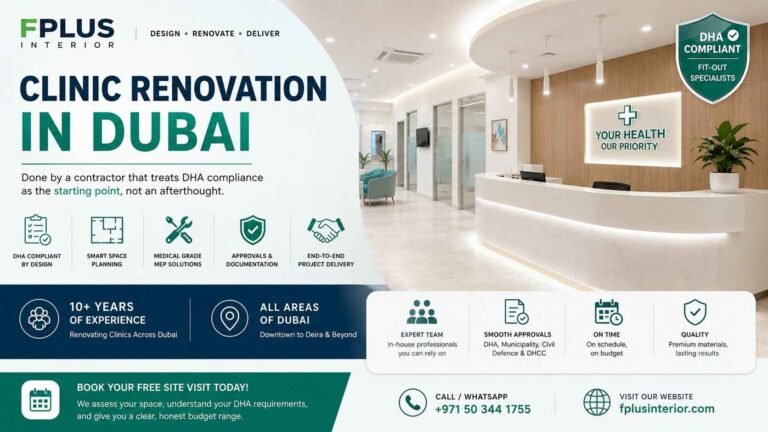 Clinic renovation in Dubai