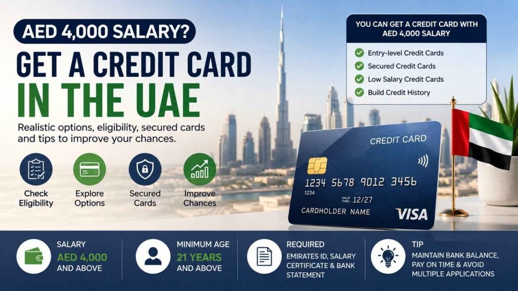 How to Get a Credit Card in UAE on AED 4,000 Salary
