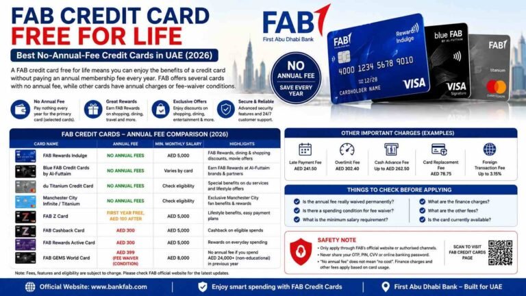 FAB Credit Card Free for Life