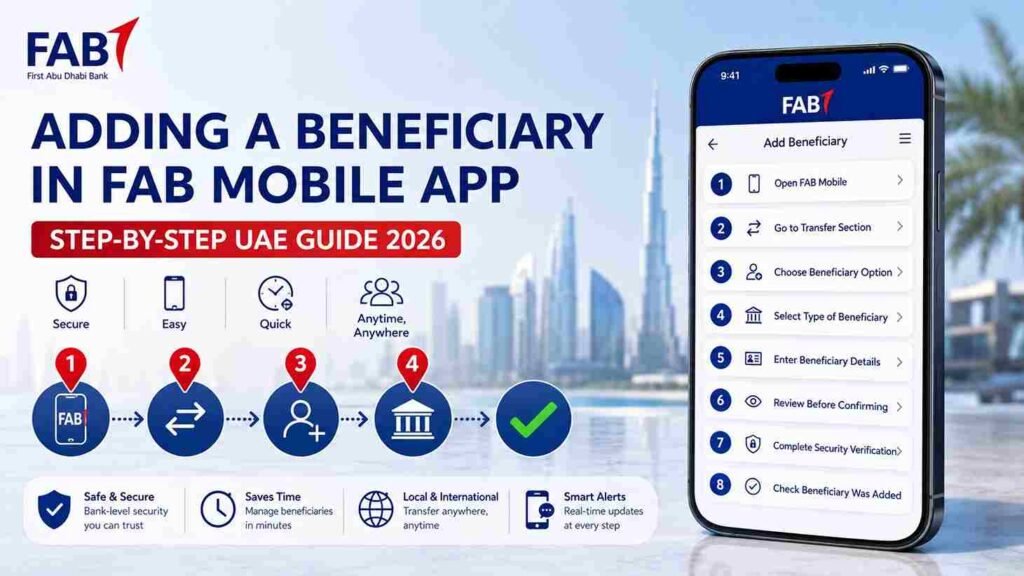 Adding a Beneficiary in FAB Mobile App: Step-by-Step Guide for UAE Customers 1 Adding a Beneficiary in FAB Mobile App