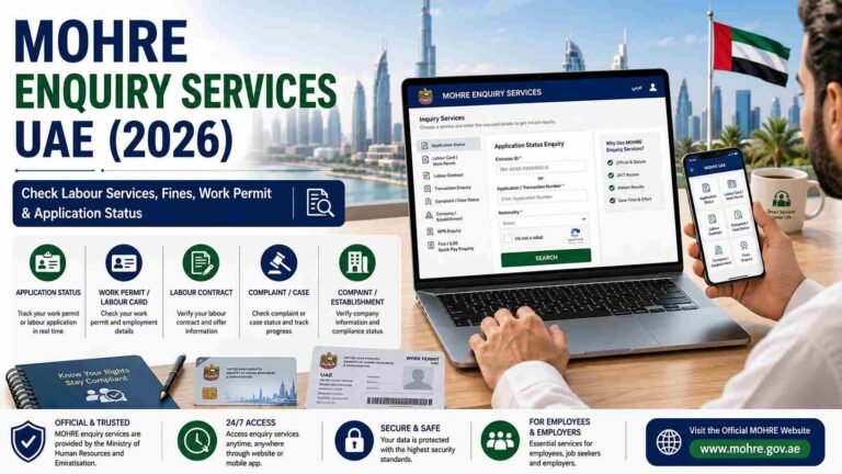 MOHRE Enquiry Services UAE 2026 1 MOHRE Enquiry