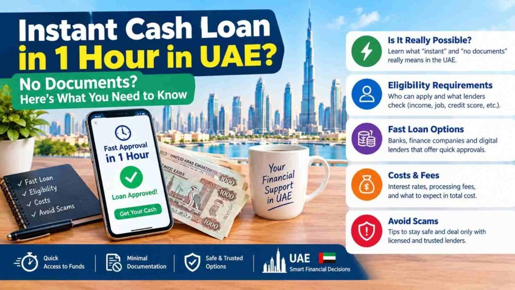 Instant Cash Loan in 1 Hour Without Documents in UAE