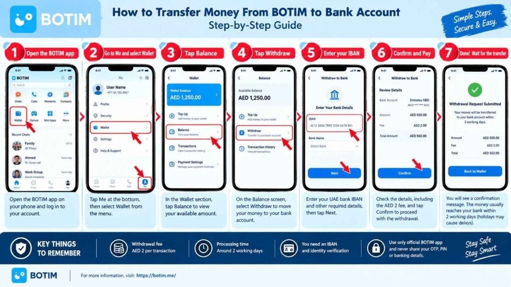 How to Transfer Money From BOTIM to Bank Account