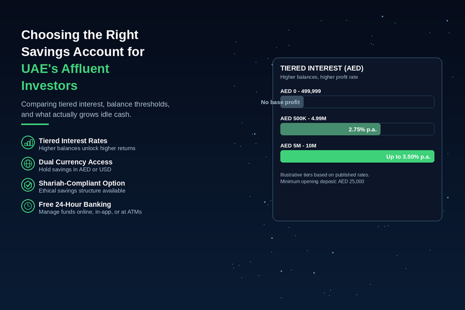 Choosing the Right Savings Account for UAE's Affluent Investors 1 Choosing the Right Savings Account for UAE's Affluent Investors
